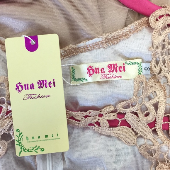 NEW Lace bodice tulle over satin skirt Small - Picture 4 of 4